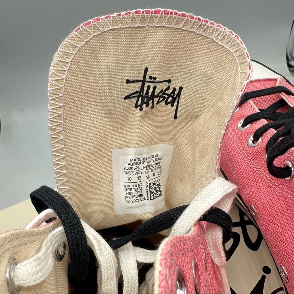 Converse Stussy Chuck Taylor x 70 Hi Surfman Pink Size 10 Mens / Size 12 Women - Picture 7 of 10